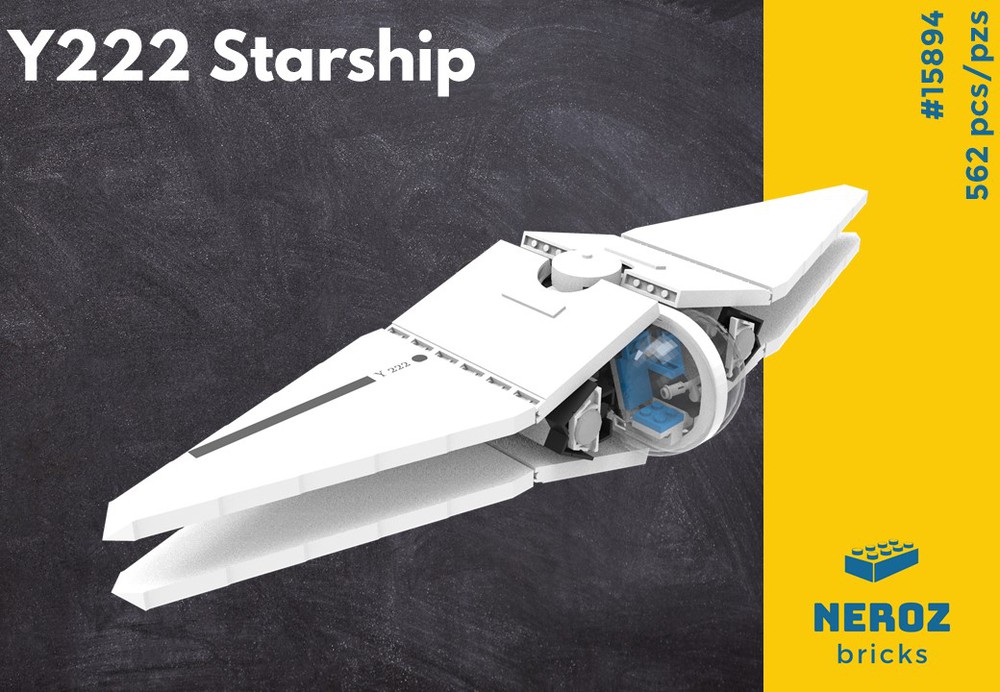 LEGO MOC Y222 starship by neroz