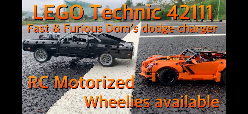 LEGO Dom's Dodge Charger Fast & Furious Technic 42111 Box & Manual