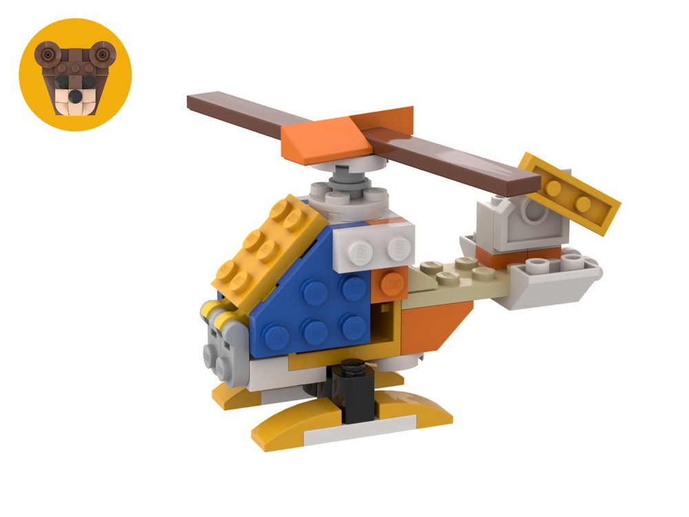 LEGO MOC 30571 Helicopter Ursalophia | Rebrickable - Build with LEGO