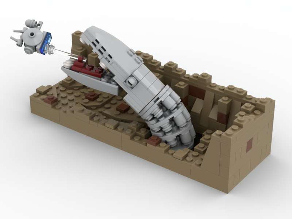 LEGO MOC Escape The Space Slug Nano Falcon Episode V by 6211 Rebrickable Build with LEGO