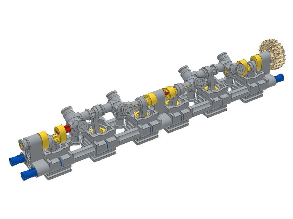 LEGO MOC-42529 engine inline six fullsize by AKM-Sky | Rebrickable ...
