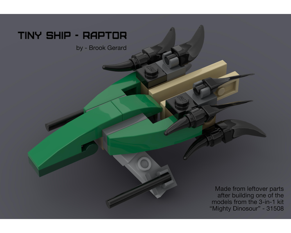 LEGO MOC Tiny Ship - Raptor by EkDor | Rebrickable - Build with LEGO