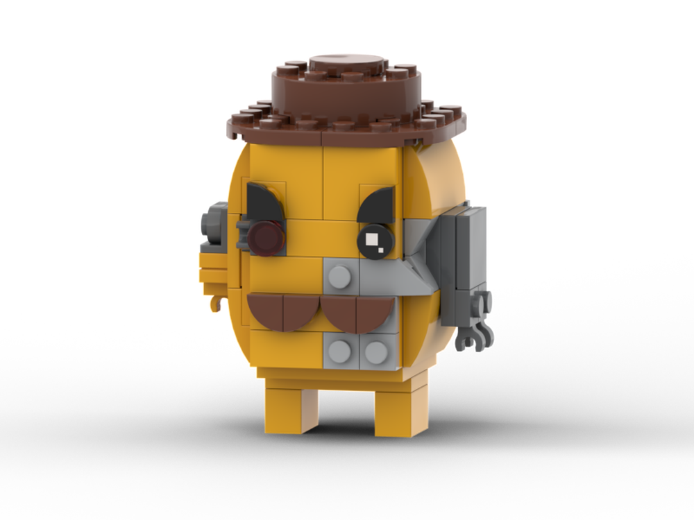 Lego Moc Brickheadz Mr P Piggy By Patrickstargames Rebrickable Build With Lego - roblox piggy lego set