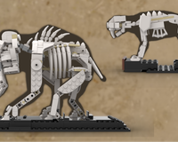 Mammoth + Saber-toothed cat - Alternative Build for 21320 Dinosaur Fossils