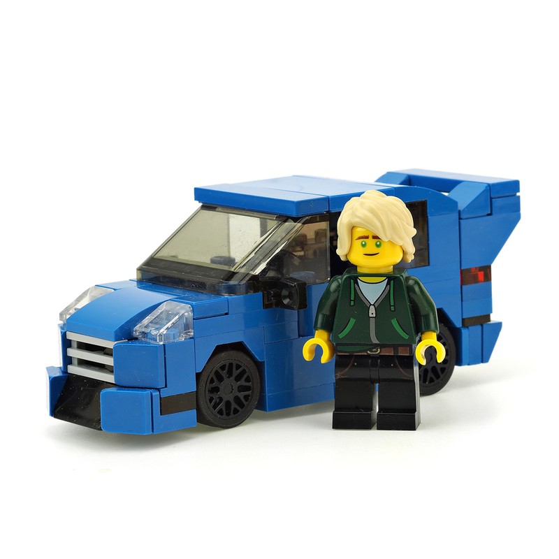 Lego blue race online car instructions