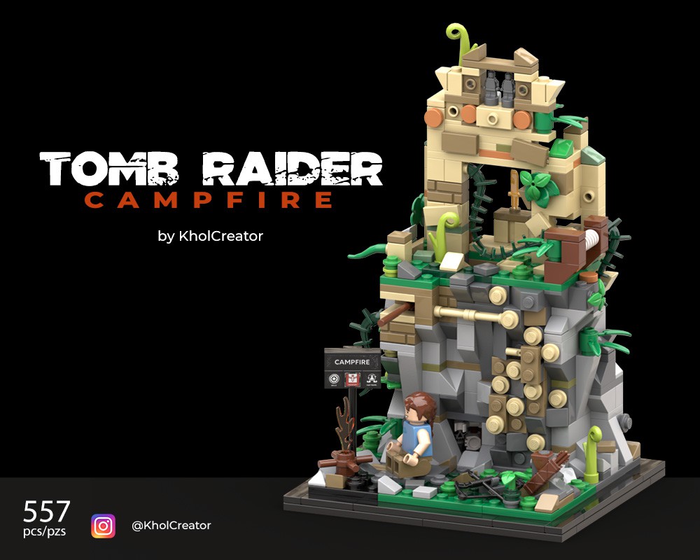 slap af krysantemum utilsigtet LEGO MOC Tomb Raider Campfire by kholcreator | Rebrickable - Build with LEGO