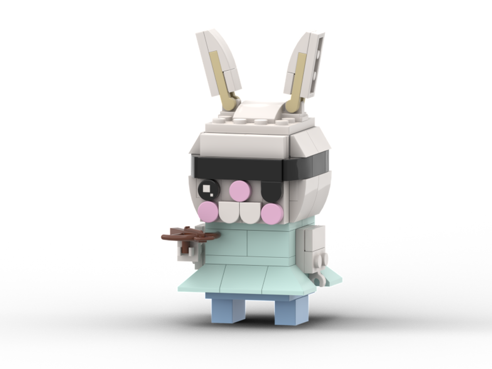 Lego Moc Brickheadz Bunny Piggy By Patrickstargames Rebrickable Build With Lego - easter bunny piggy roblox