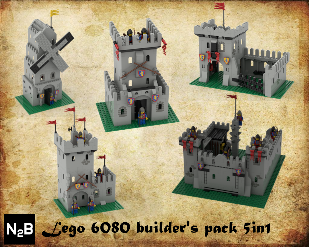 LEGO MOC Alternate build pack 5 in 1 Lego set 6080 by n2brick