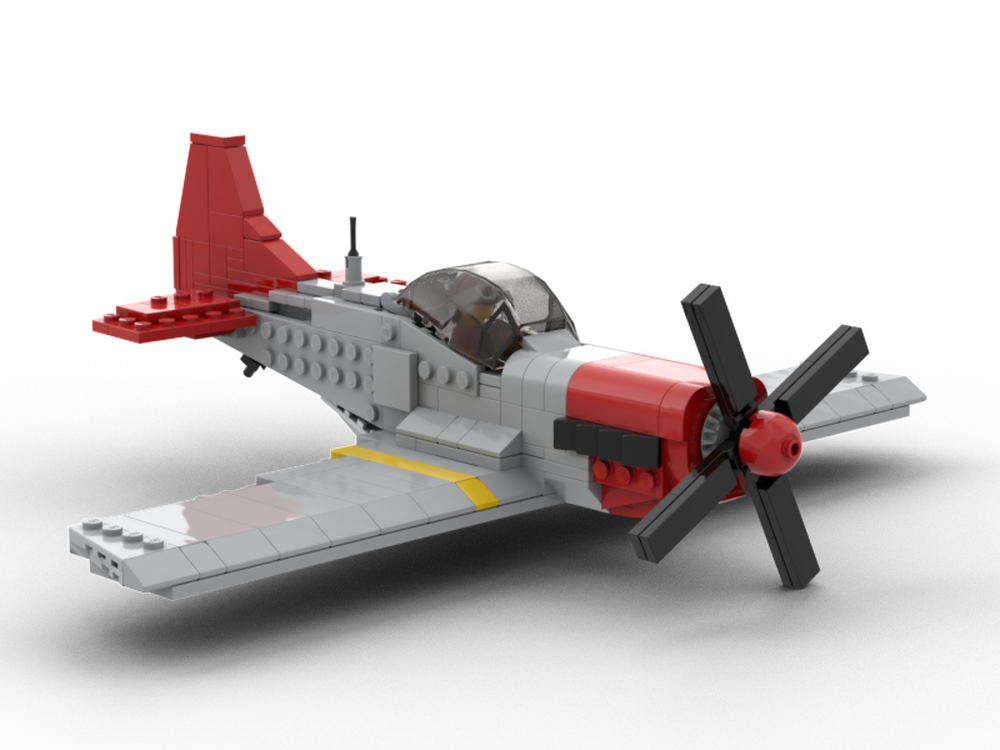 Ubevæbnet Tilbagebetale kollision LEGO MOC Mustang P-51D red tails by FredL45 | Rebrickable - Build with LEGO