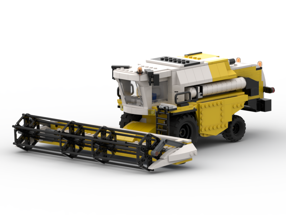 LEGO MOC Farm Series - Yellow Farm Harvester - Remake of Lego 7636 Set By TheVeteran by DreamsOnlyOwnsMakers | Rebrickable - Build with LEGO