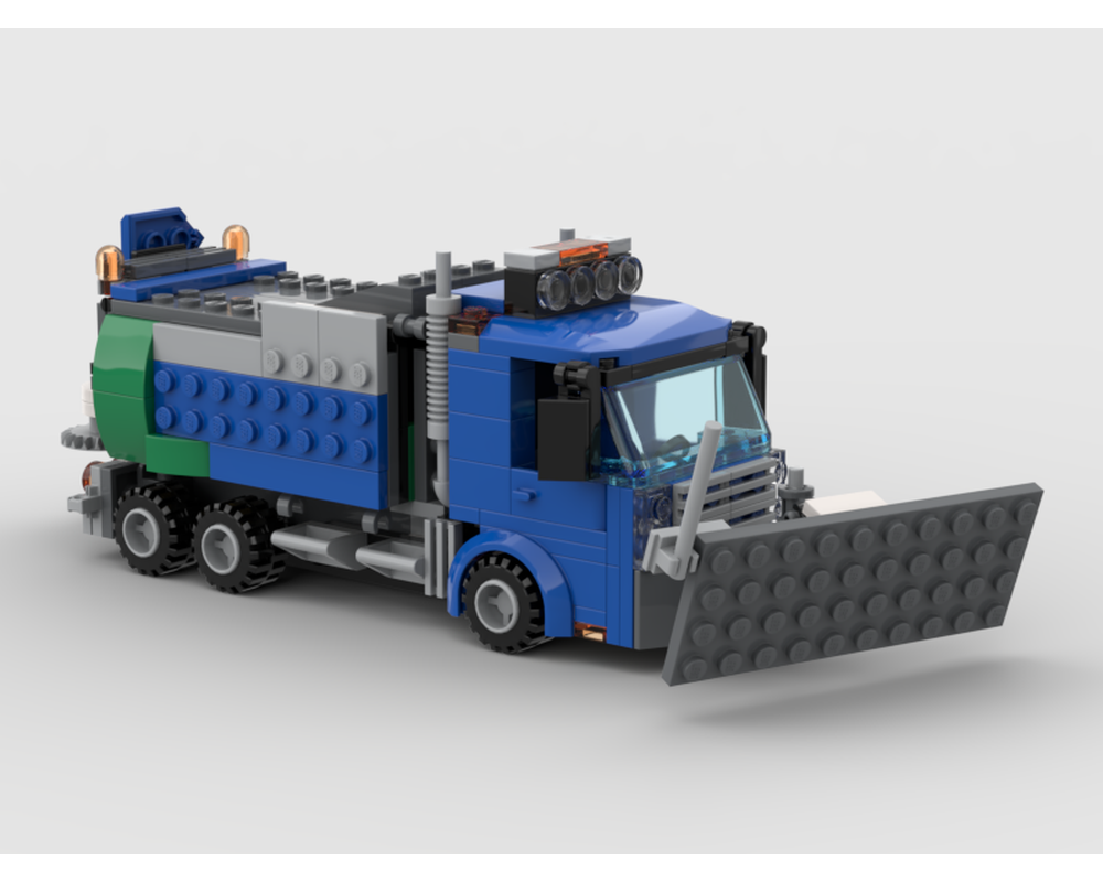 lego snow plow truck instructions