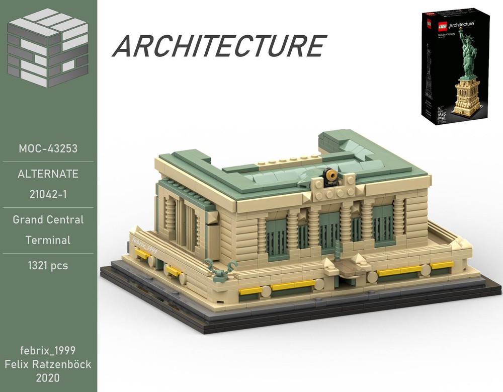 smukke Thorny Billy LEGO MOC Grand Central Terminal - 21042 - Alternate by febrix_1999 |  Rebrickable - Build with LEGO