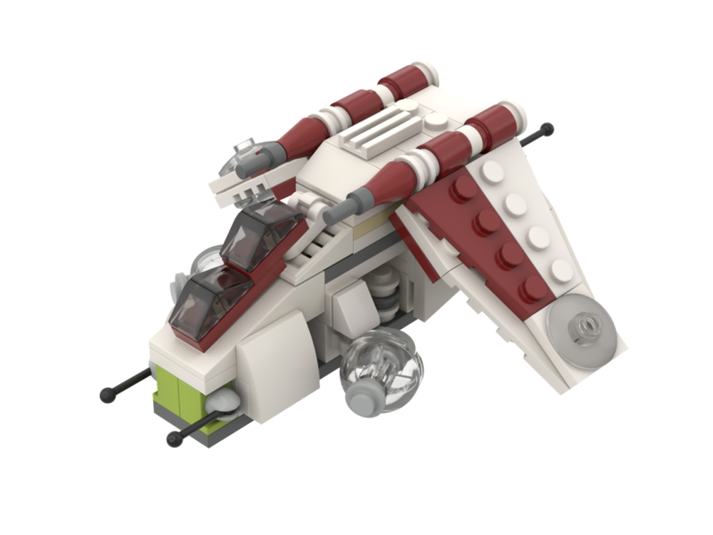 LEGO MOC LAAT Gunship by RidgedBrick Rebrickable Build with LEGO