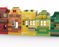 10698 Rainbow houses 1-5 (red-green) p1
