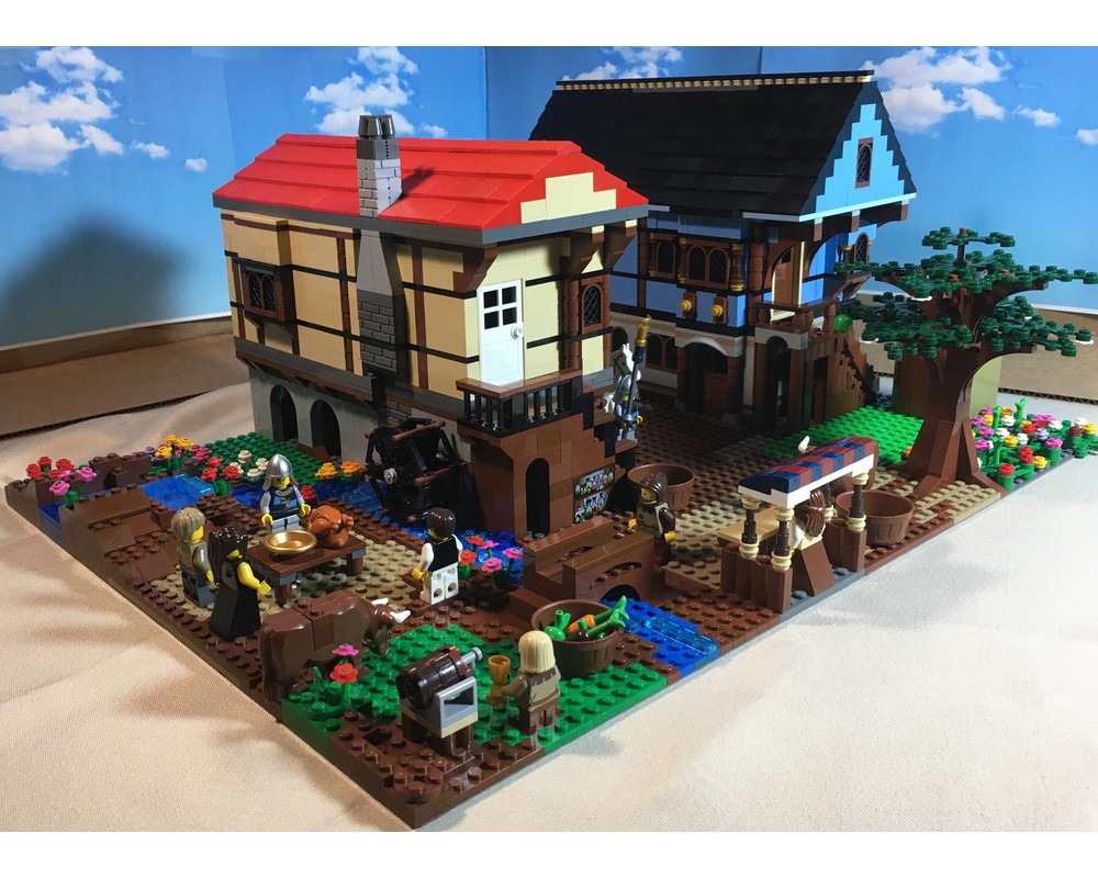 lego medieval village moc