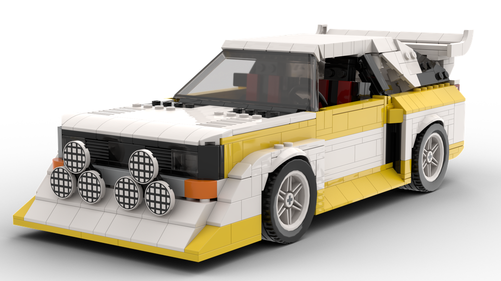 MOC Audi Sport Quattro S1 Rally Car by Pingubricks | Rebrickable - Build with LEGO