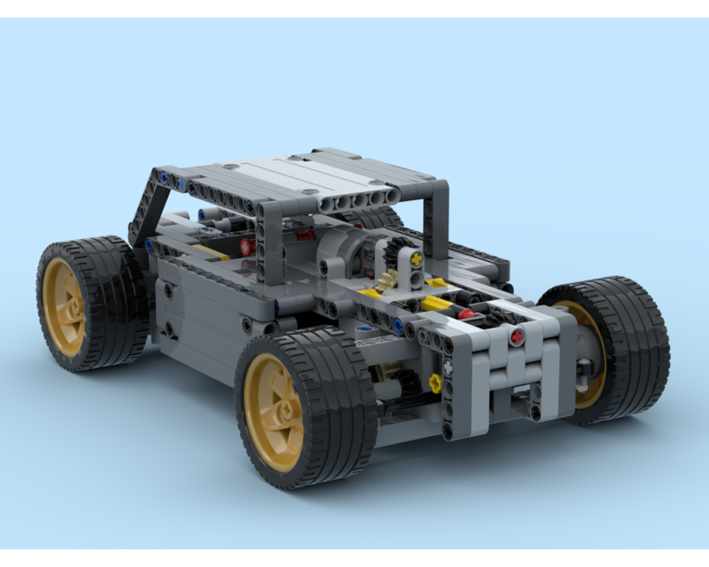 LEGO MOC RC-Musclecar 4WD for BuWizz by Kian_06 | Rebrickable - Build
