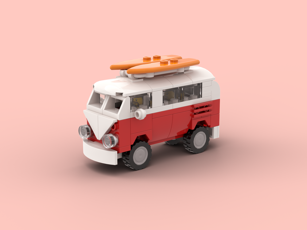 LEGO MOC Mini VW T1 split screen camper van by legocampervans