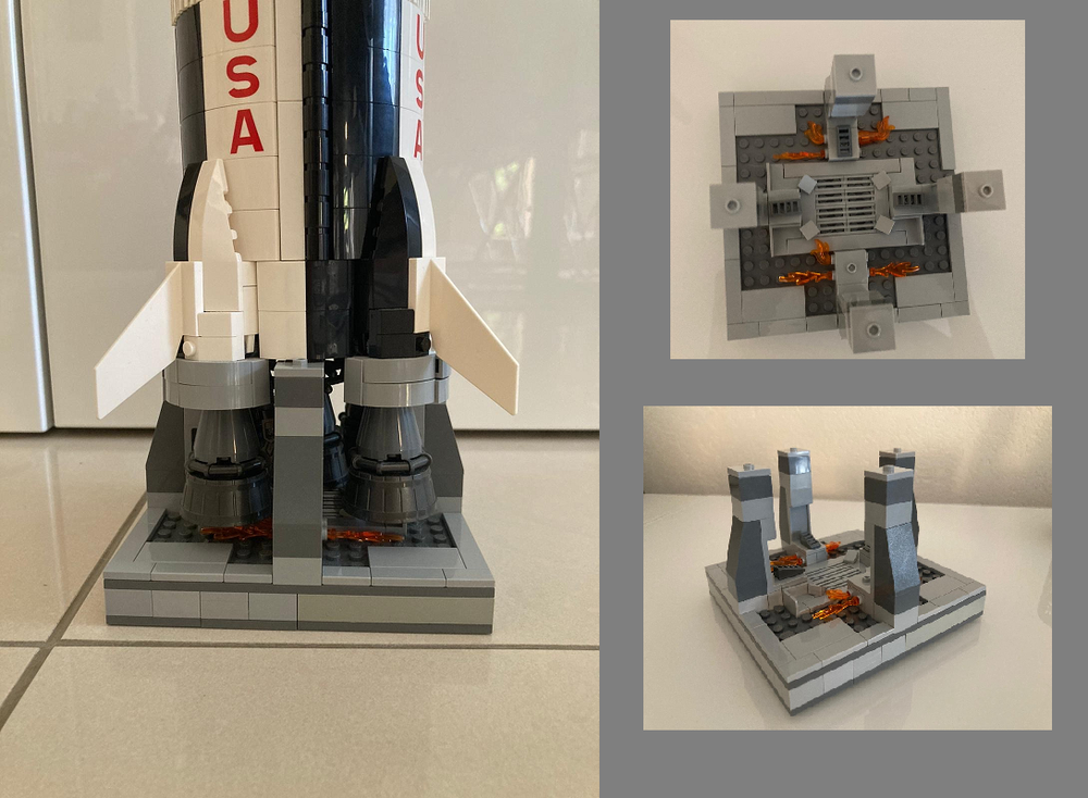 Marine tom Modtagelig for LEGO MOC rocket stand Saturn V by terminator1234 | Rebrickable - Build with  LEGO