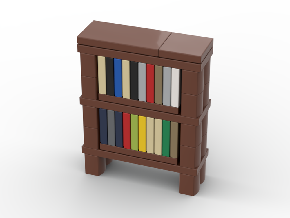 LEGO MOC Bookshelf by Asher_Koh Rebrickable Build with LEGO