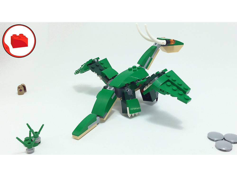 ドラゴンバニラ LEGO MOC Green Dragon (LEGO 31058 Alternate) by pluTOMium