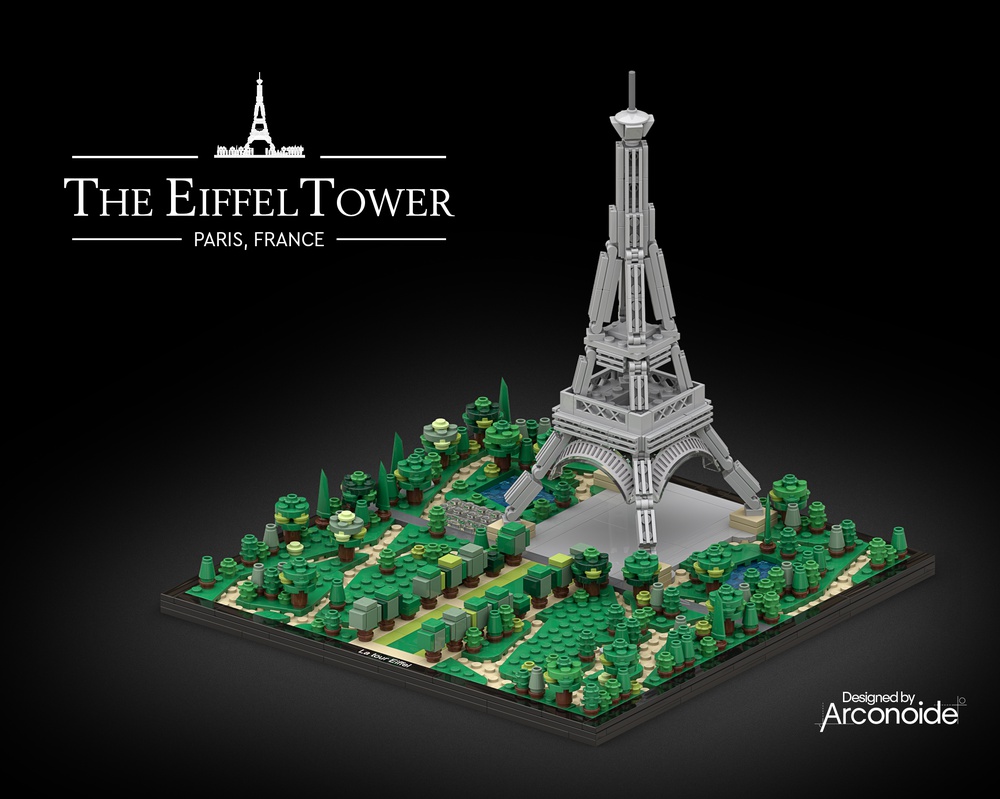 Livlig fyrretræ Saks LEGO MOC Eiffel Tower - Champs de Mars - Tour Eiffel by Arconoide |  Rebrickable - Build with LEGO