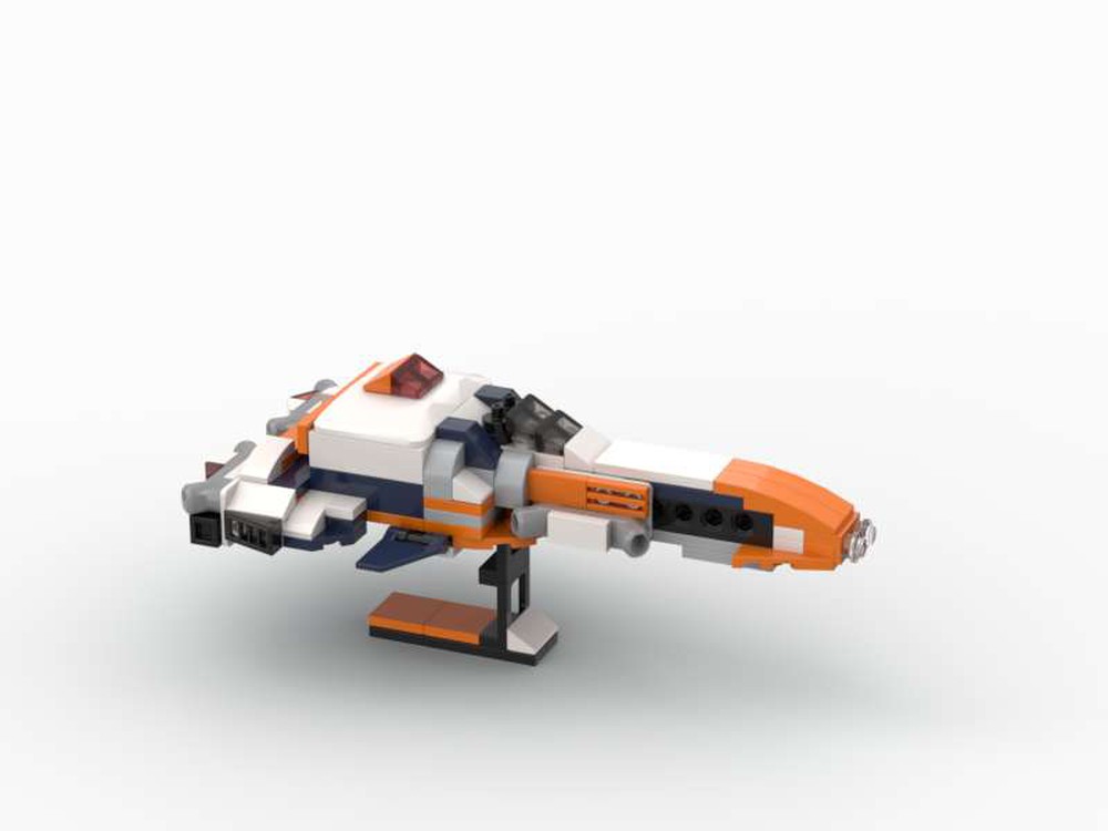 lego orange spaceship