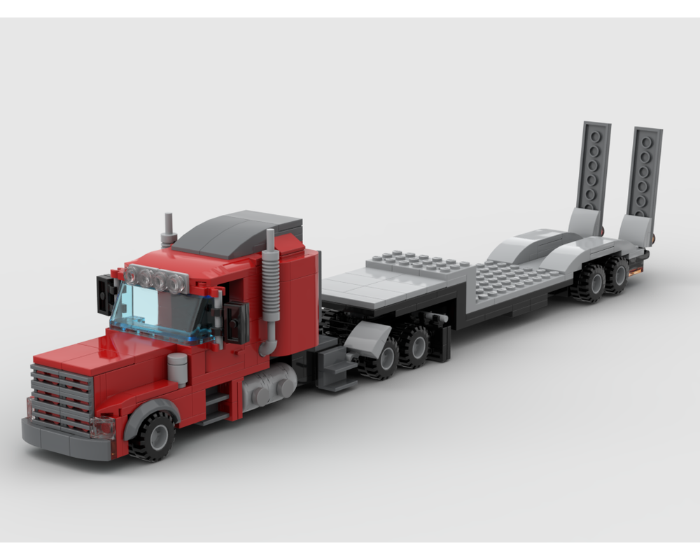 LEGO MOC Semi Truck City Scale By KlintIsztvud Rebrickable Build.