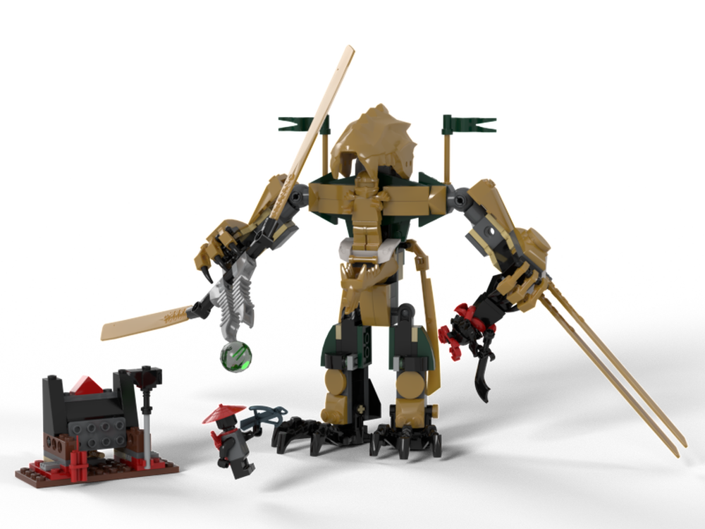 kapre lette Bekendtgørelse LEGO MOC 70503-2: Golden Ninja Potential Mech by SecondBricks | Rebrickable  - Build with LEGO