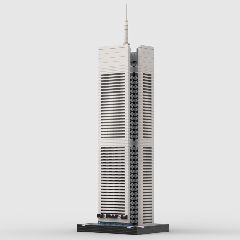 løfte op Delvis fjols LEGO MOC The New York Times Building at 1/650th Scale by FunnyTacoBunny |  Rebrickable - Build with LEGO
