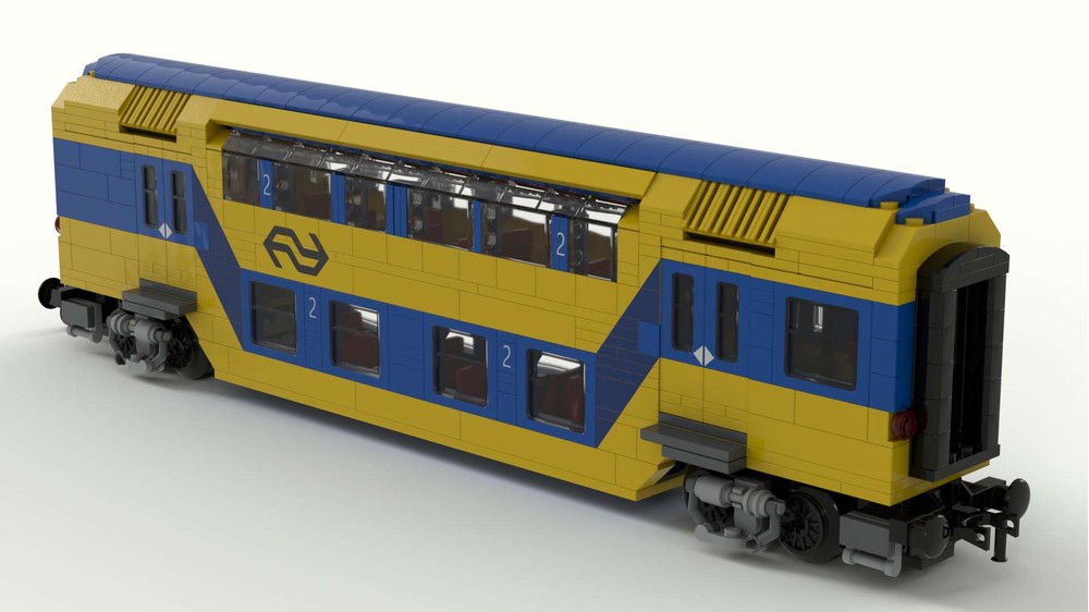 LEGO MOC-44797 Dutch NS Double dekker 1st and 2nd class Carriage