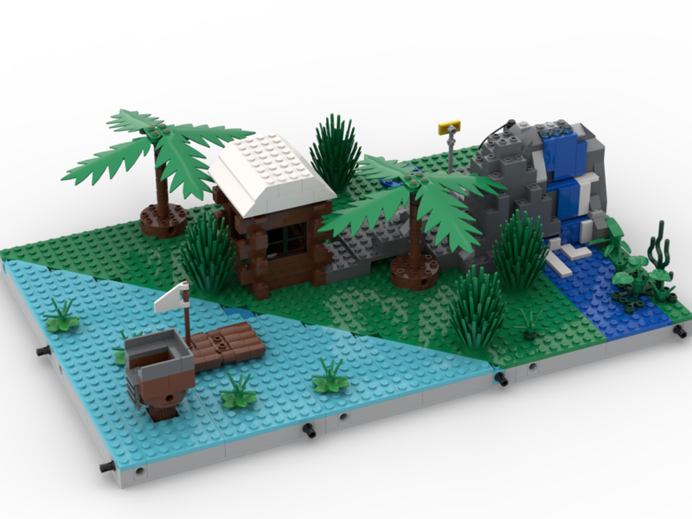 LEGO MOC Lego Scene - Land and Water by Rebrickable - Build with LEGO