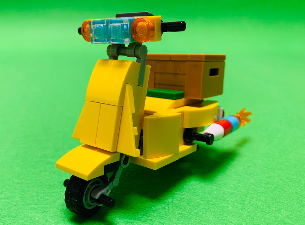 LEGO MOC Yellow Scooter by AllThatBricks Rebrickable Build