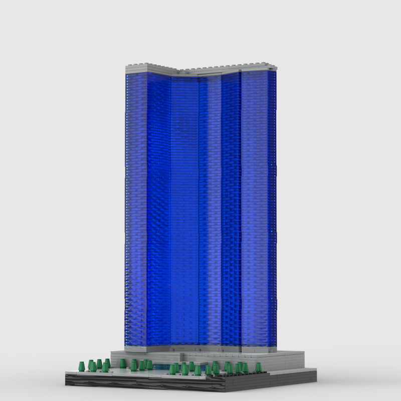 LEGO MOC The Drew Las Vegas at 1/650th Scale by FunnyTacoBunny