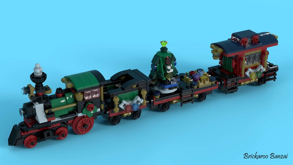 LEGO MOC Miniature Train Brickaroo Banzai | Rebrickable - Build with LEGO