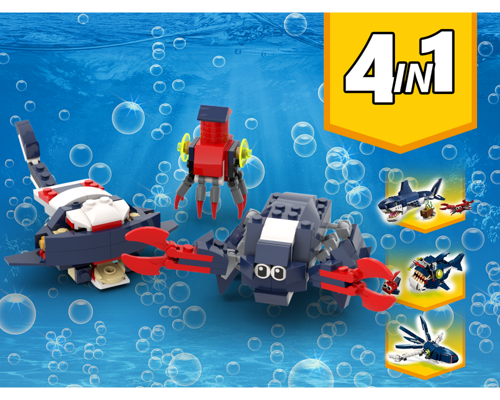 lego deep sea creatures alternate build