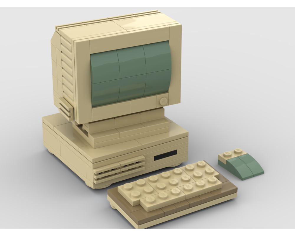 LEGO MOC Retro Computer by basakatu | Rebrickable - Build with LEGO