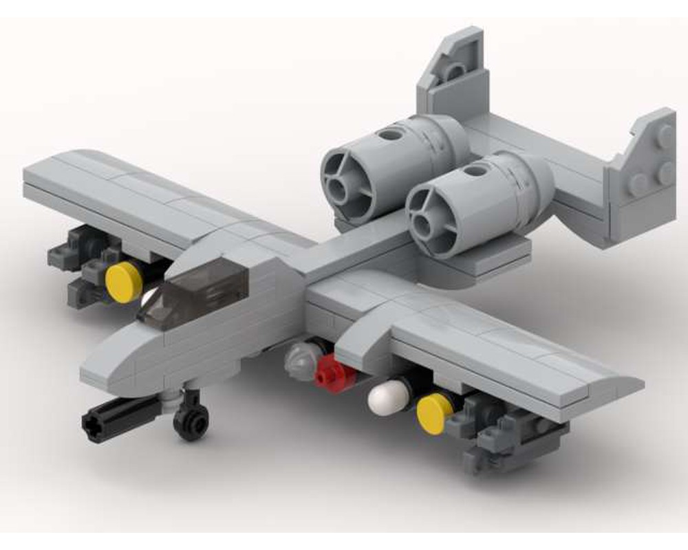 LEGO MOC A-10 Thunderbolt (''Warthog'') mini v2 by meregt | Rebrickable ...