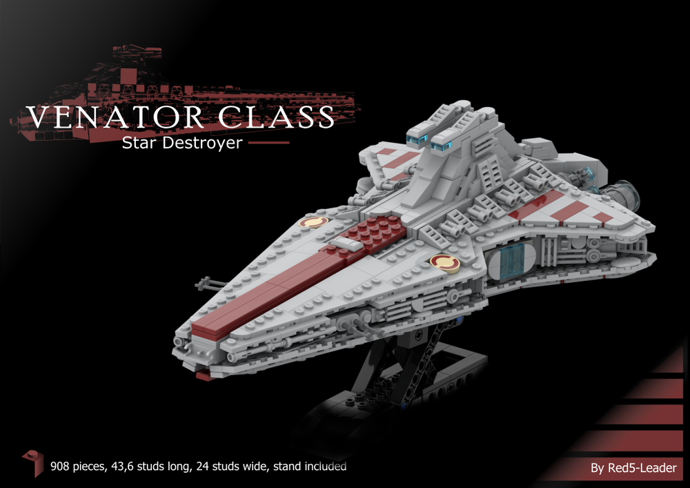LEGO MOC Venator Class Republic attack cruiser by Red5-Leader