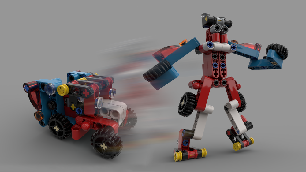 LEGO MOC-45633 Mini Transformer by Nodrap | Rebrickable - Build with LEGO