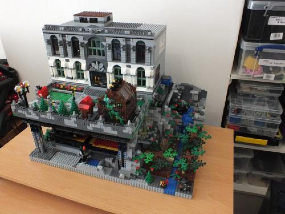 LEGO MOC Batman Batcave and Wayne Mansion with Power Functions by morphious  | Rebrickable - Build with LEGO