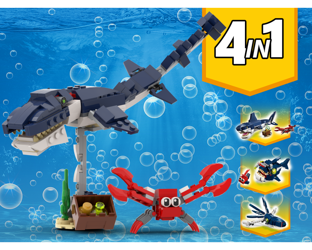 LEGO MOC 31088 Sea Dinosaur Mosasaur Alternative Build by gabizon