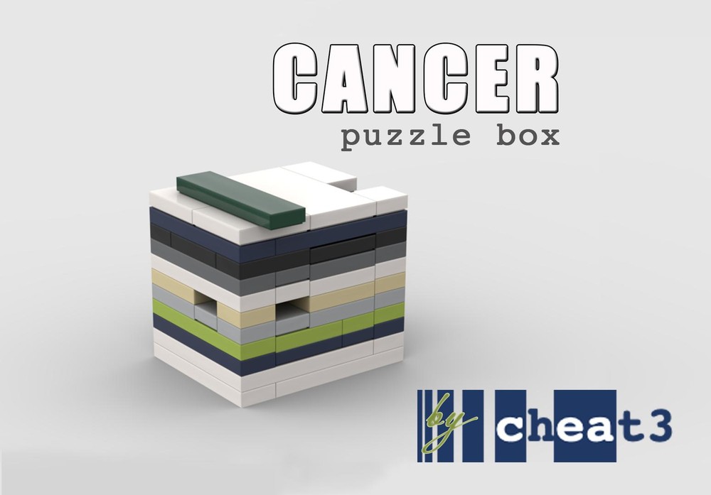 LEGO MOC Cancer (a mini puzzle box) by cheat3 puzzles | Rebrickable ...