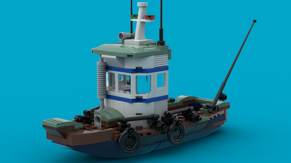 MOC-46103 Old Fishing Store Boat