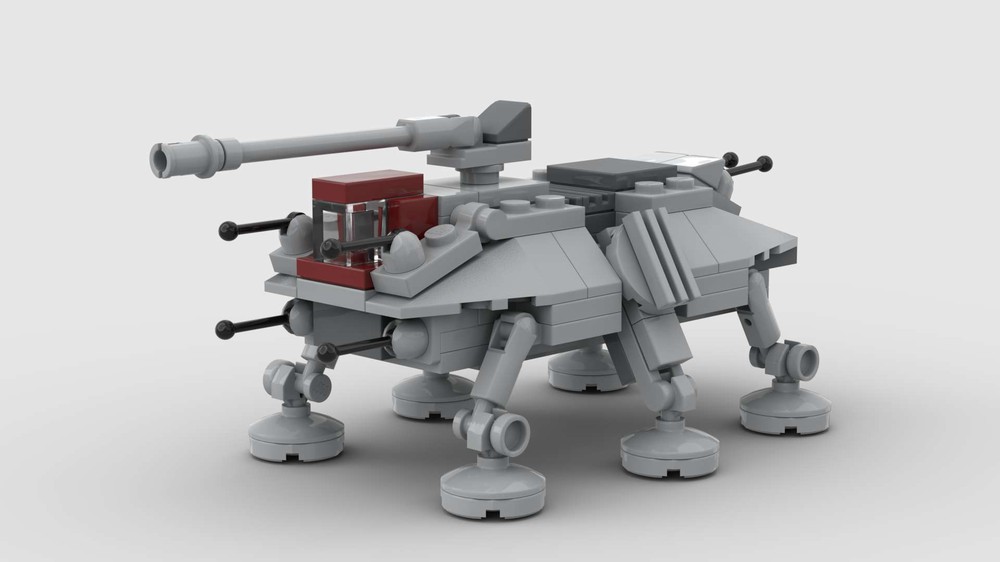 LEGO MOC micro scale AT-AT by Lego_things_and_stuff