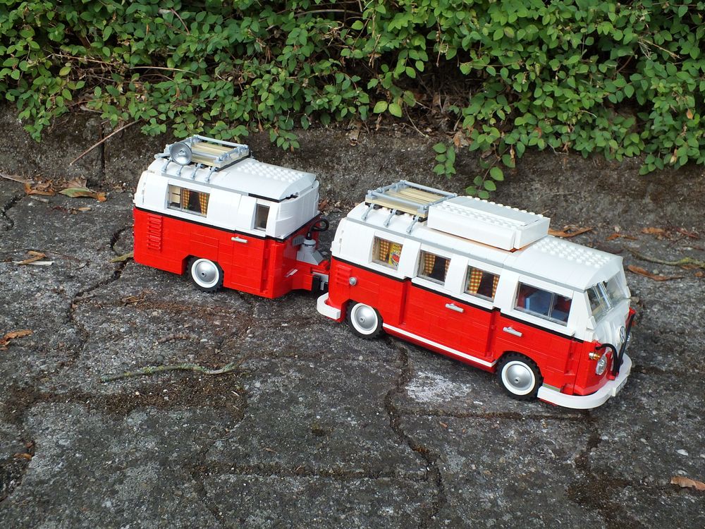 paraply Råd sennep LEGO MOC Caravan / Camping Trailer for 10220 T1 Bus by tobowski |  Rebrickable - Build with LEGO