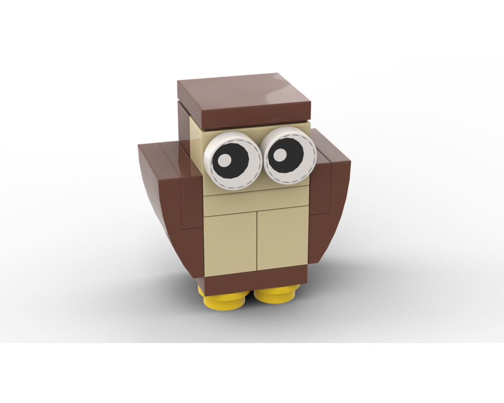 LEGO MOC Owl by 2in1 Rebrickable Build with LEGO