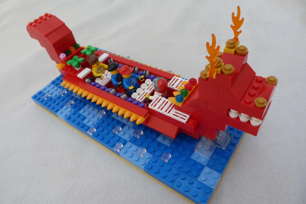Stærk vind mærke navn Begrænse LEGO MOC 5582 Dragon Boat by thekitchenscientist | Rebrickable - Build with  LEGO