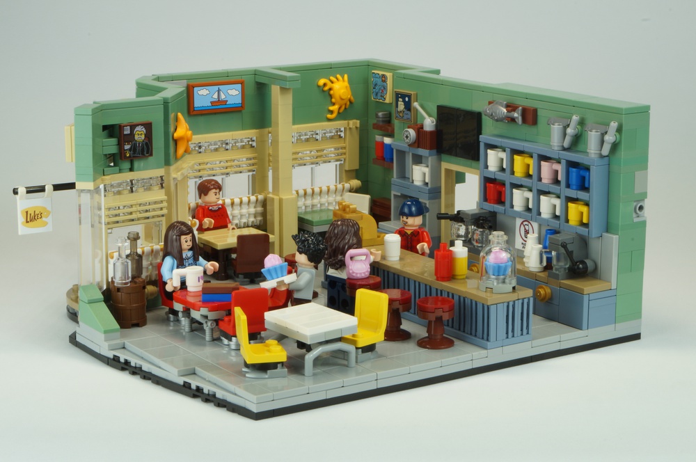 spise sammensatte vinden er stærk LEGO MOC Gilmore Girls - Luke's Diner by Versteinert | Rebrickable - Build  with LEGO