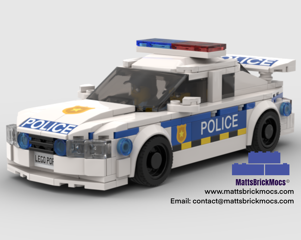 LEGO MOC Police Patrol Car 8 stud by Mattsbrickmocs | Rebrickable ...